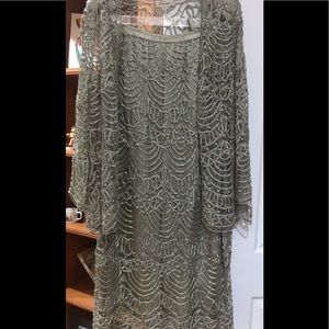 Nordstrom silk evening skirt and jacket